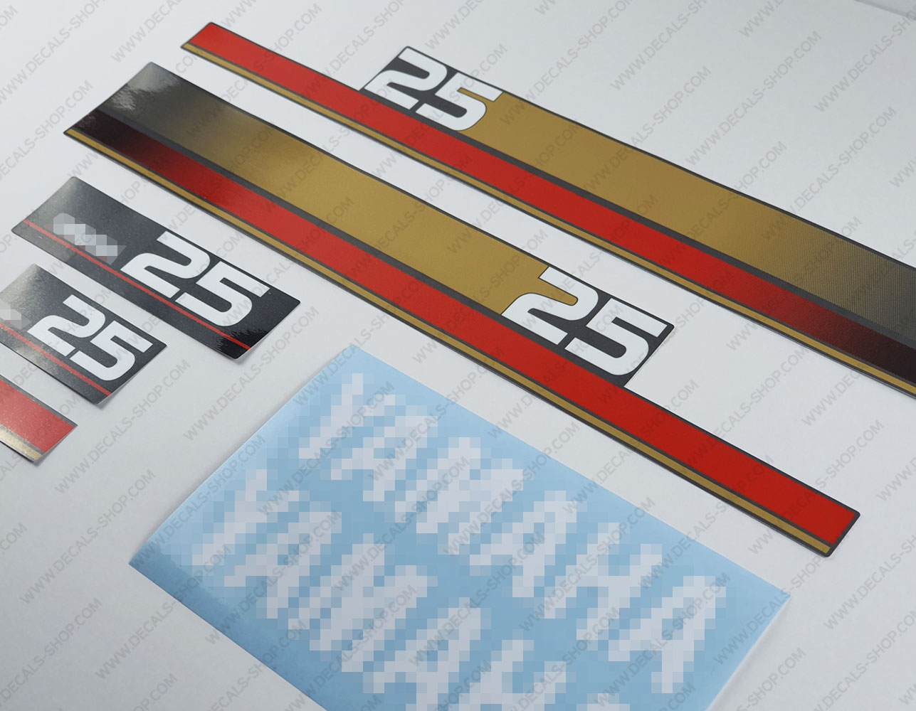 Yamaha 200/225/250 HP 2-Stroke Outboard Decal Kit – Marine Vinyl, Free Shipping